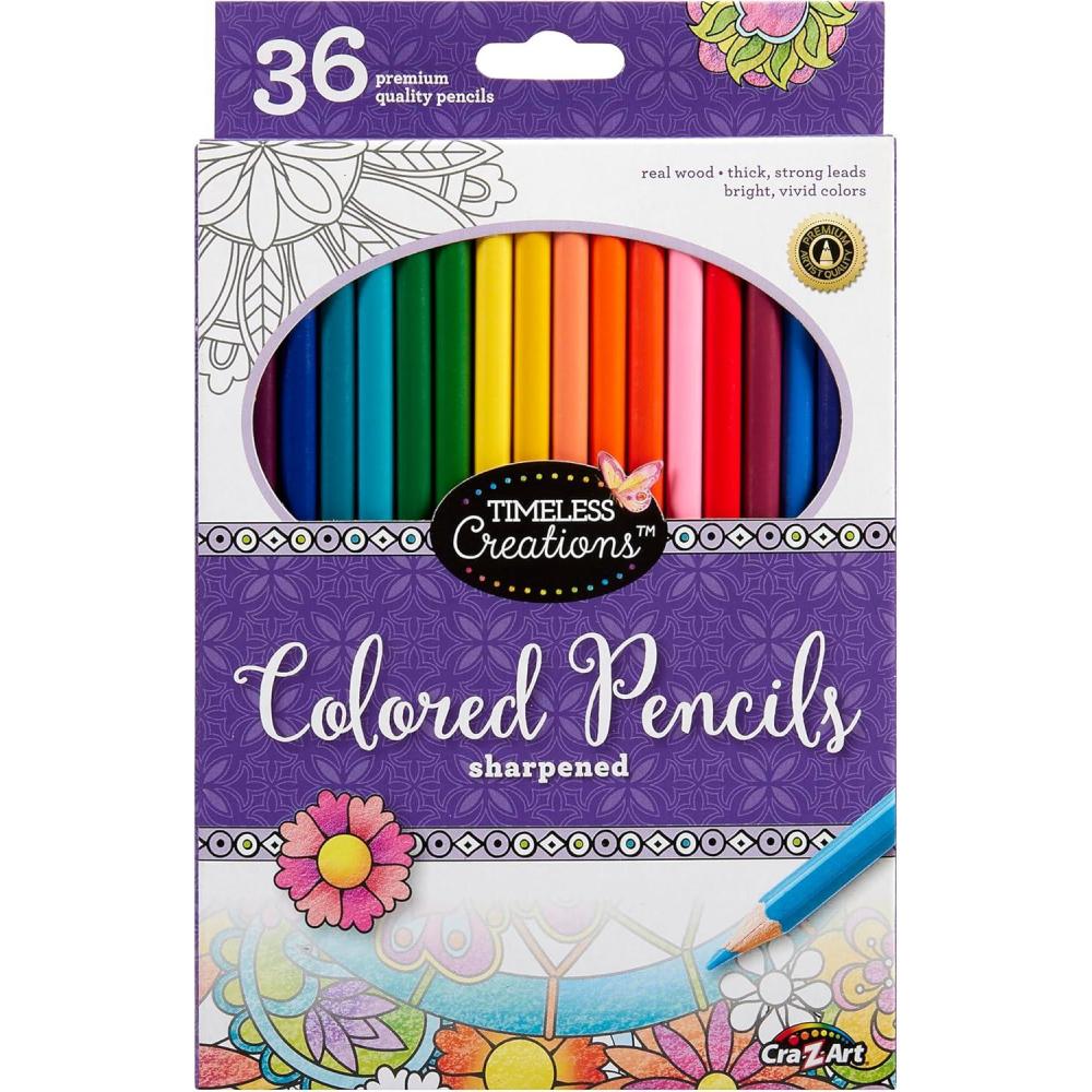 image:imageCraZArt Timeless Creations Adult Coloring 36ct Colored Pencils 104552436 Count Pack of 1