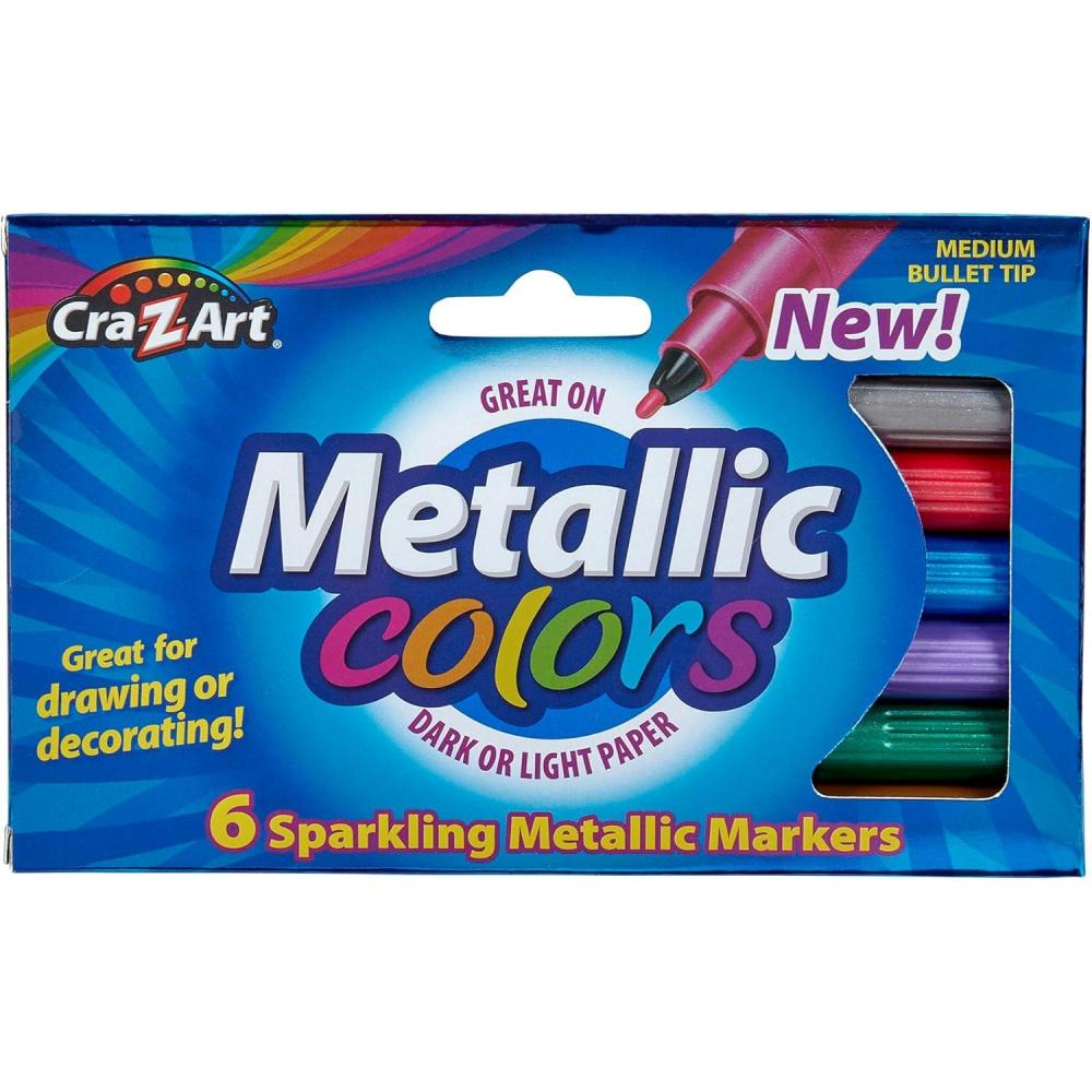 image:imageCraZart Metallic Markers 6Count 1002924