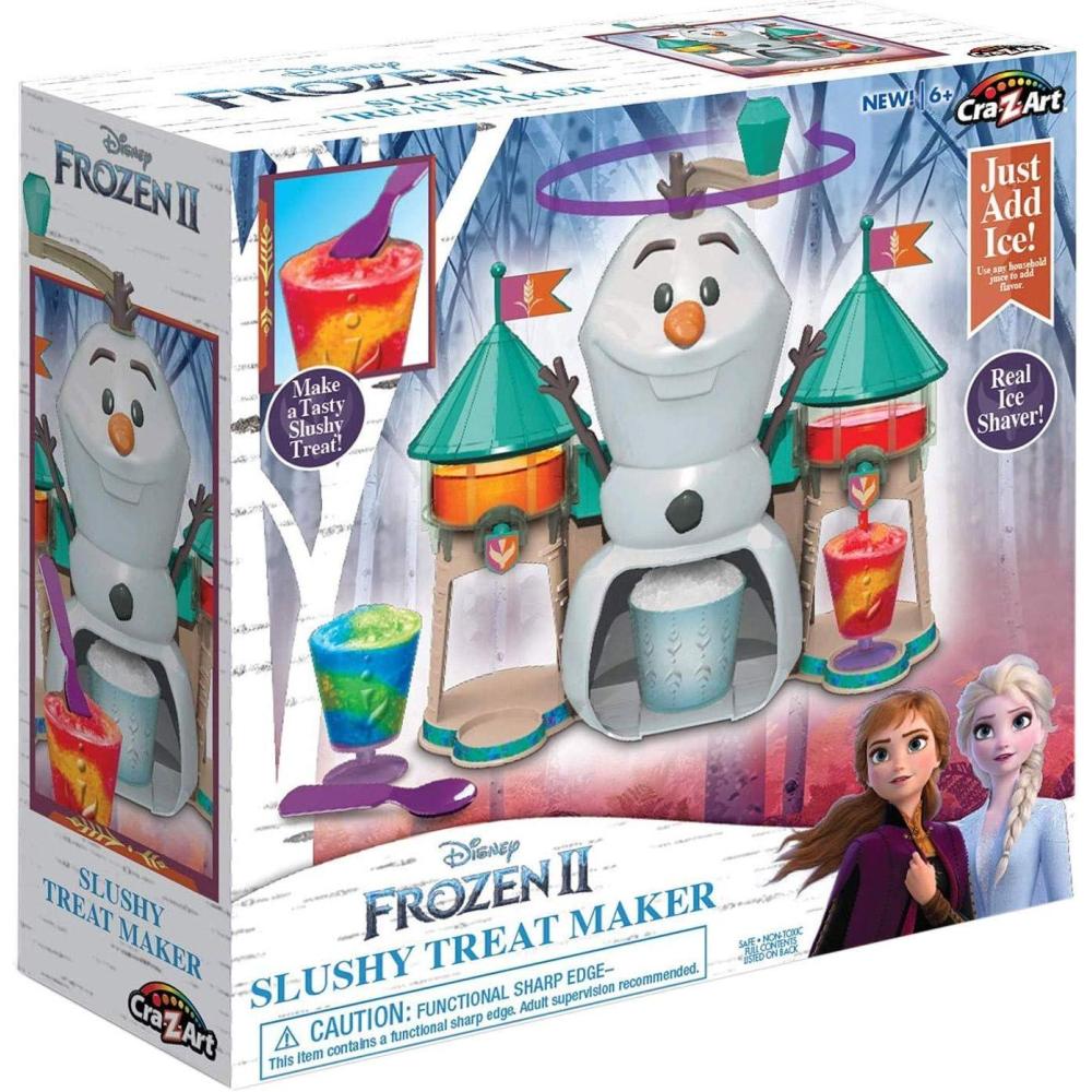 image:imageDisney Frozen II Slushy Treat Maker Includes Slushy Unit Ice Shaver Ice Cube Molds Ice Bucket Slushy Cup amp Spoon