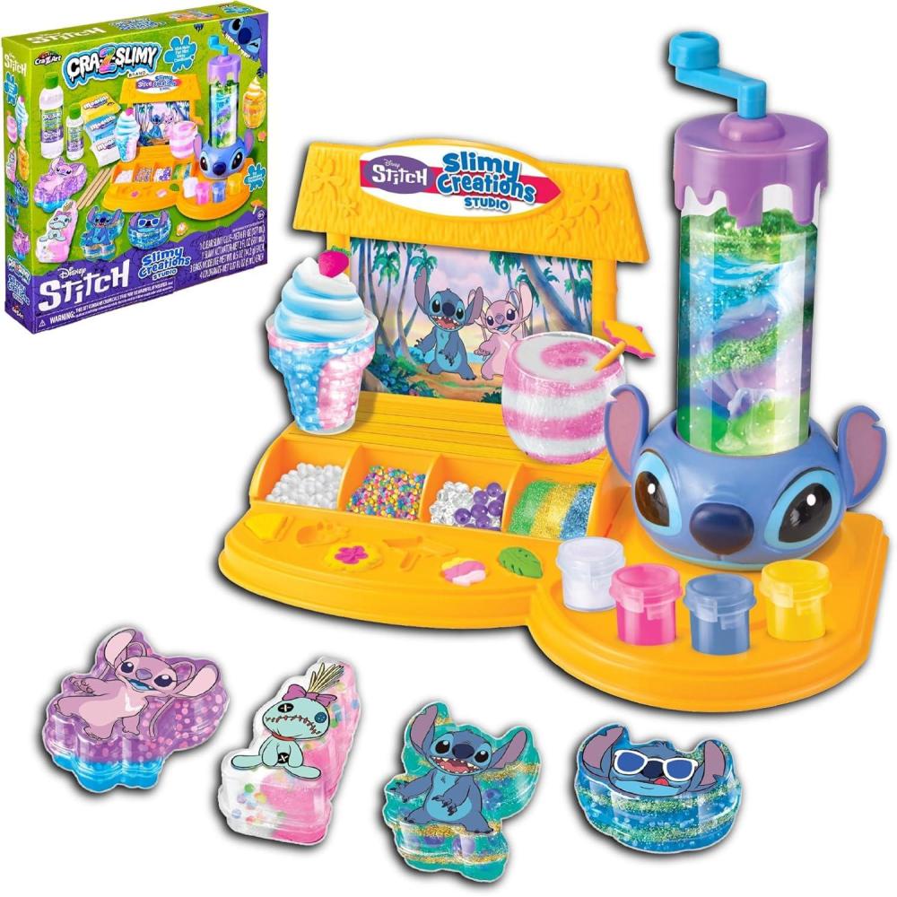 image:imageDisney Stitch Slimy Creations Studio DIY Slime Making Kit with Colorful Confetti Mixins for Ages 6 and Up