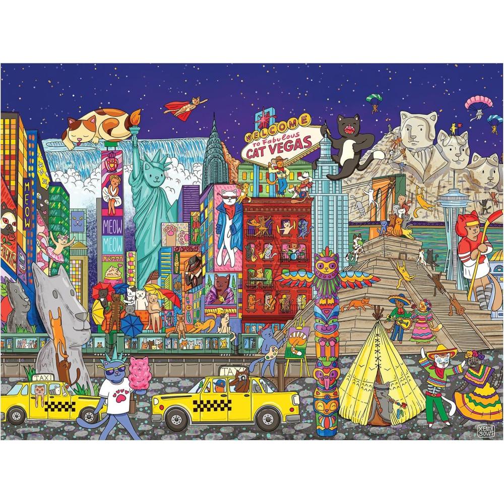 image:imageRoseArt Catopia Americat 500 Piece Jigsaw Puzzle