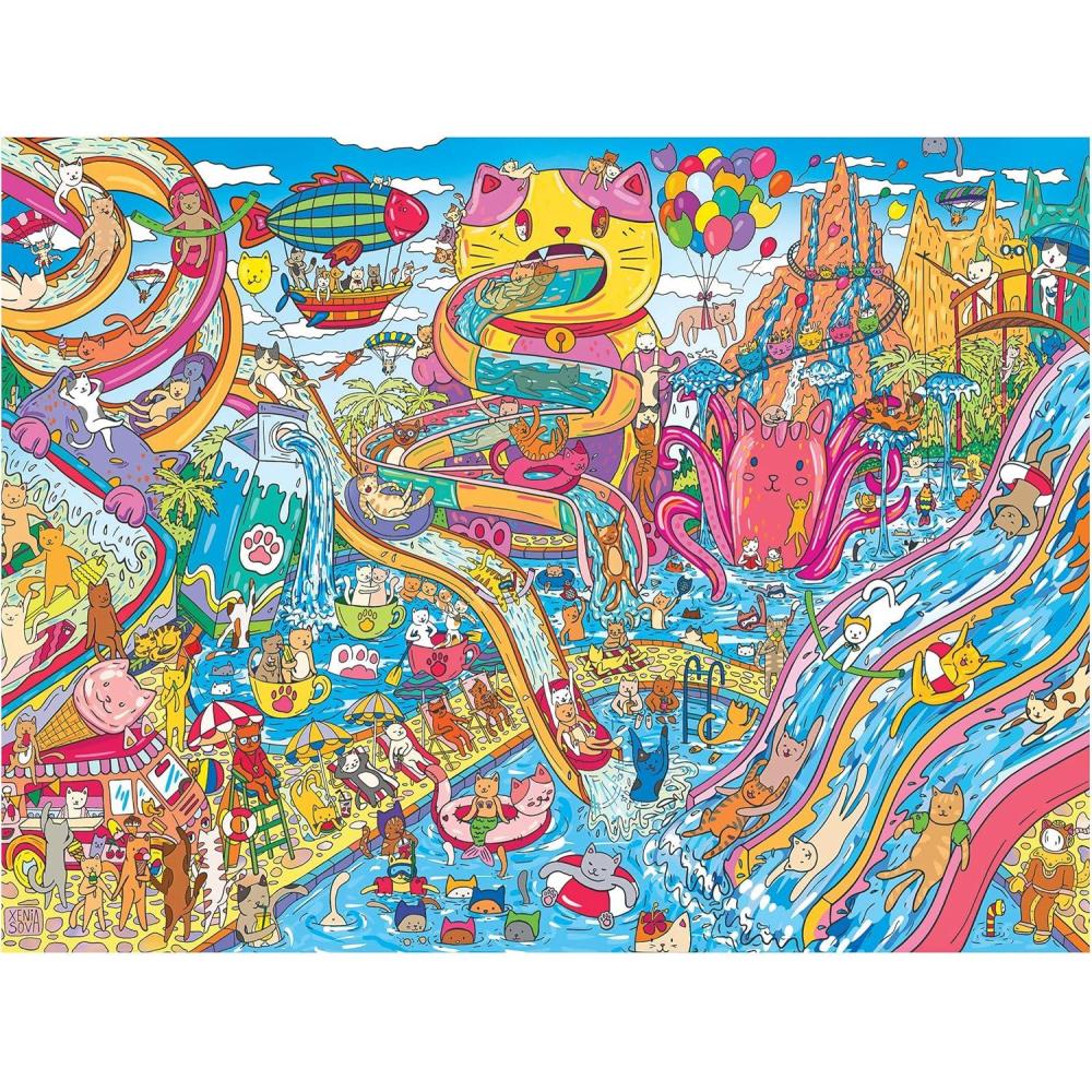 image:imageRoseArt Catopia Water Park 500 Piece Jigsaw Puzzle