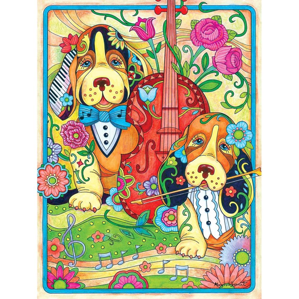 image:imageRoseArt Colorful Expressions Family Portraits 300XL Piece Jigsaw Puzzle for AdultsReady to Play