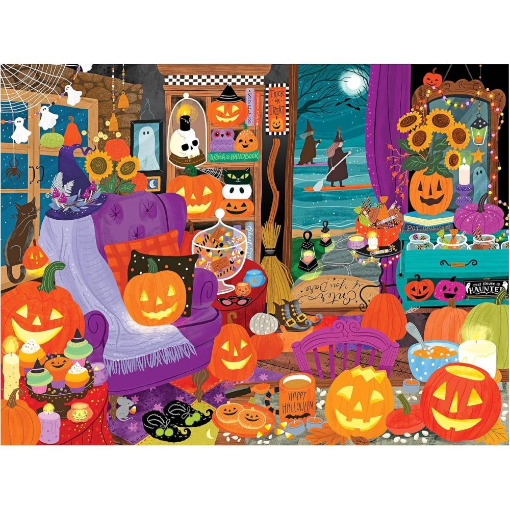 image:imageRoseArt Halloween Mischievous Mice 500 Piece Jigsaw Puzzle Bewitching Mouse Puzzle for AdultsWitching Hour