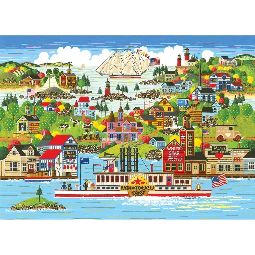 image:imageRoseArt Home Country Cape Ann 1000 Piece Jigsaw Puzzle for AdultsThe Americana