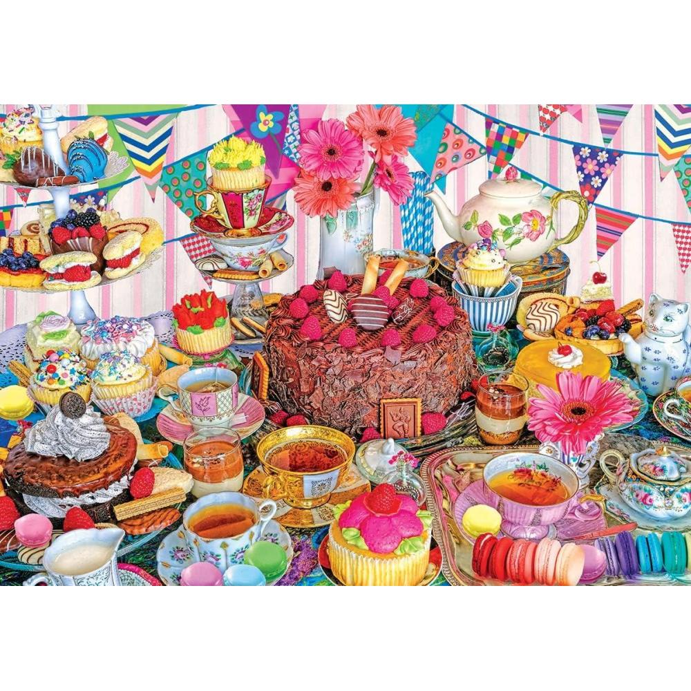 image:imageRoseArt Kodak Premium Cats and Yarn 1500 Piece Jigsaw Puzzle for AdultsTea Party Tent