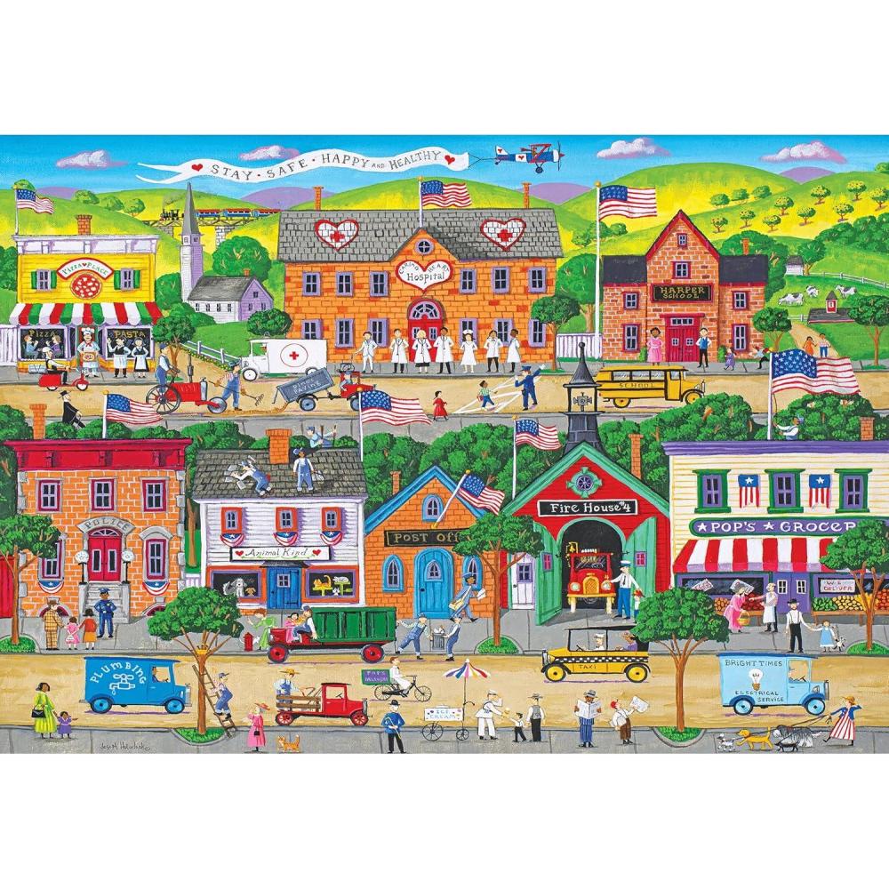 image:imageRoseArt  Kodak Premium  Chicago  1500 Piece Jigsaw Puzzle for AdultsHometown Heroes