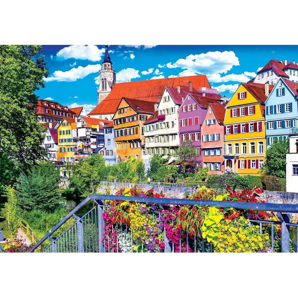 image:imageRoseArt  Kodak Premium  Cinque Terre Riomaggiore Village Italy  1500 Piece Jigsaw Puzzle for AdultsFloral Colorful Town
