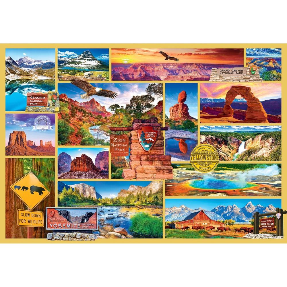 image:imageRoseArt  Kodak Premium  Hot Air Balloons Above The Clouds  1500 Piece Jigsaw Puzzle for AdultsUS National Parks