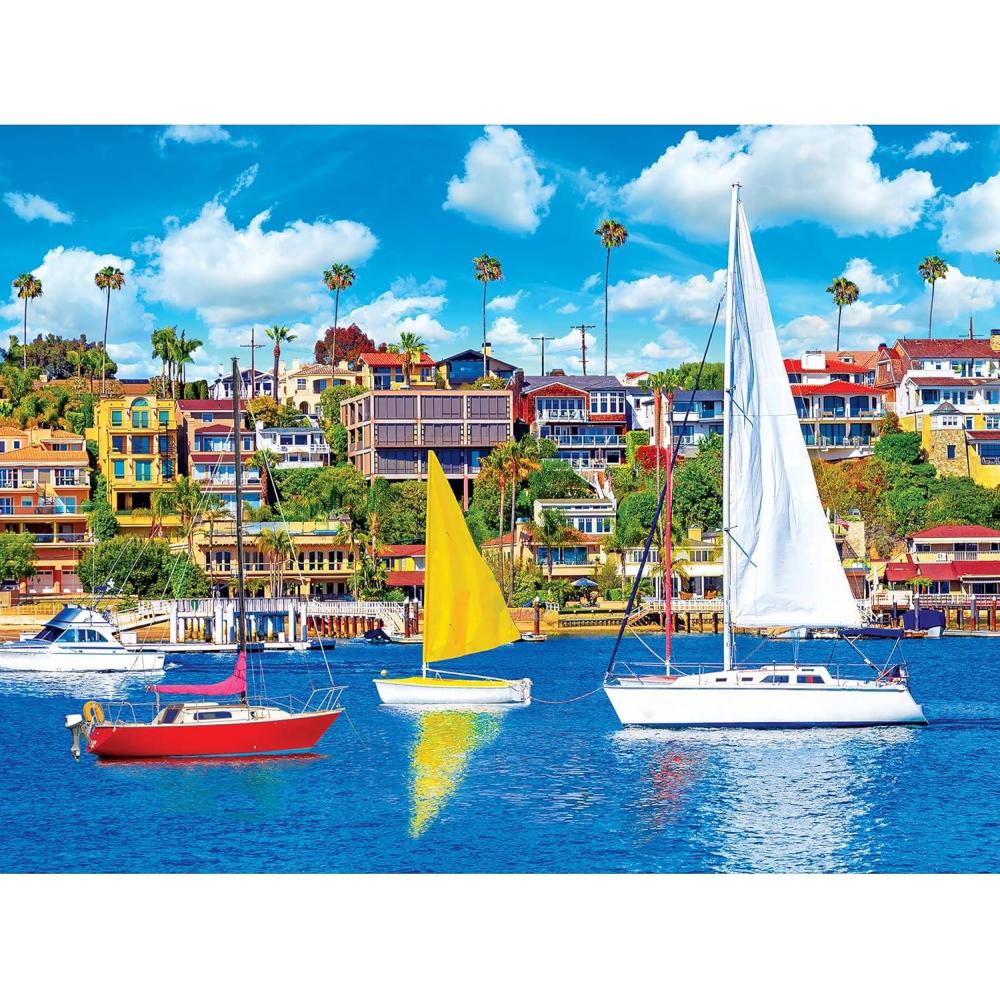 image:imageRoseArt Kodak Premium Recreational Sailboats on Newport Bay Newport Beach CA 350XL Piece Jigsaw Puzzle for Adults