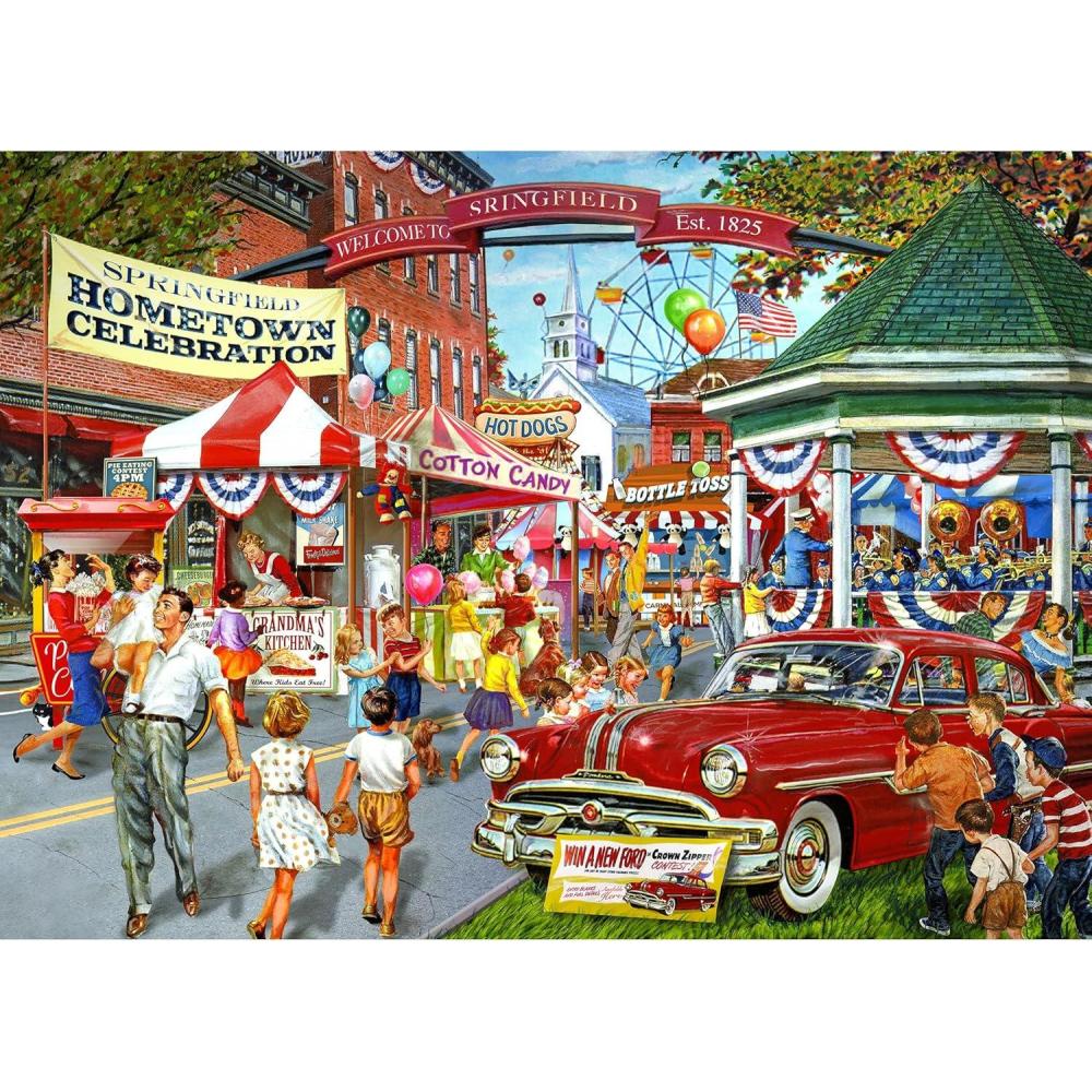 image:imageRoseArt  Kodak Premium Collector  Main Street Bakery  2000 Piece Jigsaw Puzzle for AdultsHometown Celebration