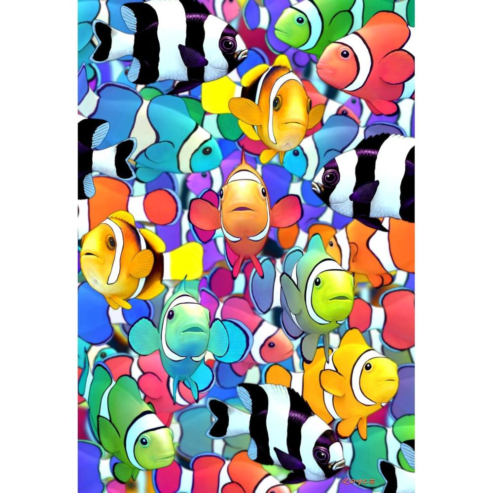 image:imageRoseArt  Super Deep 3D Butterfly Magic  300 Piece Jigsaw Puzzle for AdultsClownfish Magic II