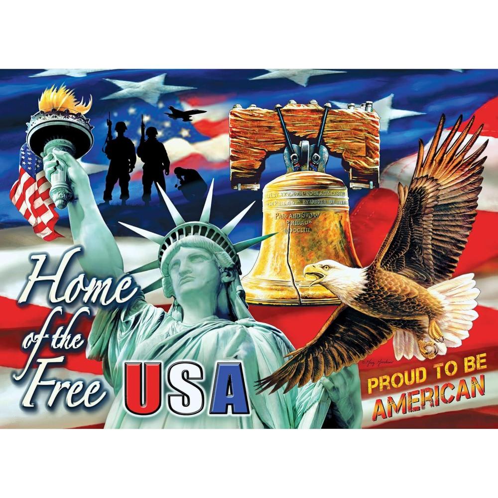 image:imageRoseArt  USA  Home of The Free  1000 Piece Jigsaw Puzzle for Adults