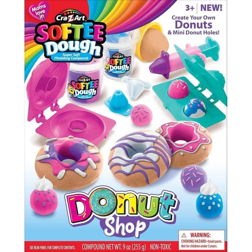 image:imageSoftee Dough Donut Shop Playset Modeling Dough Play Toy for Kids Ages 3 Years and Up by CRAZArtDonut Shop