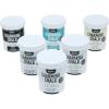 Charming Chalk All-In-One Furniture & Décor Paint – 6pc Set of Ultra Matte Chalk Finish Paint – 1 8oz jar each of Black, Cascade Blue, Parisian Grey, Sheepskin Cream and 2 jars of Cottage White