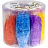 Cra Z Art Cra-Z-Loom Ultimate Tub 8000 Latex Free Rubber Bands and 100 “S” Clips for Making Crafts in Bold and Bright Colors, multi