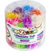 Cra Z Art Cra-Z-Loom Ultimate Tub 8000 Latex Free Rubber Bands and 100 “S” Clips for Making Crafts in Bold and Bright Colors, multi