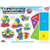 Cra-Z-Art Magrific 3D Magnetic Tile 70 Piece Set – Colorful Magnet Building Tiles with 3D Geometric Shapes – STEM Skills for Ages 3 and Up