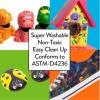 Cra-Z-Art Neon Washable Kids Paint 2oz Jars, 6 Colors Set