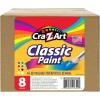 Cra-Z-Art Washable Classic Paint Bulk Pack 8ct, Assorted Colors 4oz each bottle, 32oz(Original)