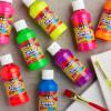 Cra-Z-Art Washable Classic Paint Bulk Pack 8ct, Assorted Colors 4oz each bottle, 32oz(Pop! Neon Bright and Bold)
