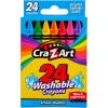 Cra-Z-Art Washable Crayons, Bulk Pack, 24 Count, 6 Packs of Crayons, Bulk School Supplies for Classroom, Back to School Essentials(1 Count (Pack of 6))