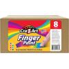 Cra-Z-Art Washable Kids Finger Paint Bulk Pack 8ct, Assorted Colors 4oz each bottle(Finger 4 ounce)