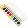 Cra-Z-art Washable Watercolors with Brush, 8 Colors, 1 Tray (10651)(1 Count (Pack of 1))