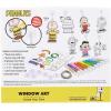 Peanuts Window Art Suncatcher Kit for Kids – Paint Your Own Charlie Brown & Snoopy Window Clings with 10 Vivid Paint Colors – DIY Suncatcher Craft Set for Creative Fun & Window Décor, Ages 6+