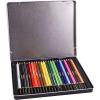 Rose Art Premium 24ct Soft Core Watercolor Pencils – Art Supplies for Drawing, Sketching, Adult Coloring in Design Storage Tin, multi (84402)