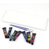 Rose Art Premium 30ct Acrylic Paints Set, Professional Painting Set Complete with 30 Acrylic Paint Colors and Bonus 2 Paint Brushes and Paint Palette(0.36 Fl Oz (Pack of 66))