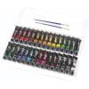 Rose Art Premium 30ct Acrylic Paints Set, Professional Painting Set Complete with 30 Acrylic Paint Colors and Bonus 2 Paint Brushes and Paint Palette(0.36 Fl Oz (Pack of 33))