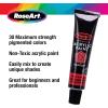 Rose Art Premium 30ct Acrylic Paints Set, Professional Painting Set Complete with 30 Acrylic Paint Colors and Bonus 2 Paint Brushes and Paint Palette(0.36 Fl Oz (Pack of 66))