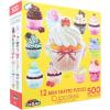 RoseArt – 13 Mini-Shaped – Pups in Cups – 500 Piece Jigsaw Puzzle for Kids and Adults(Cupcakes)