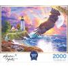 RoseArt – Abraham Hunter – The Guiding Light – 2000 Piece Jigsaw Puzzle for Adults(The Guiding Light)