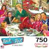 RoseArt – Back to The Past – Christmas Dinner – 750 Piece Jigsaw Puzzle for Adults(Christmas Dinner)