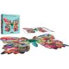 RoseArt – Big Shaped Butterfly Jigsaw Puzzle – 500 Pieces Colorful Nature Design, 27″ x 20″ Finished Size, Made in USA, Gift for Adults and Puzzle Lovers