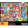 RoseArt – Kodak Premium – Cinque Terre Riomaggiore Village Italy – 1500 Piece Jigsaw Puzzle for Adults(Colorful Windows and Doors)