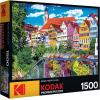 RoseArt – Kodak Premium – Cinque Terre Riomaggiore Village Italy – 1500 Piece Jigsaw Puzzle for Adults(Floral Colorful Town)