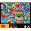 RoseArt – Kodak Premium – Hot Air Balloons Above The Clouds – 1500 Piece Jigsaw Puzzle for Adults(Balloons in Flight)