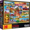 RoseArt – Kodak Premium – Hot Air Balloons Above The Clouds – 1500 Piece Jigsaw Puzzle for Adults(US National Parks)