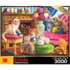 RoseArt – Kodak Premium – Magic Circus Parade – 3000 Piece Jigsaw Puzzle for Adults(Kittens by The Fireplace)