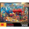 RoseArt – Kodak Premium Collector – Main Street Bakery – 2000 Piece Jigsaw Puzzle for Adults(Train Station)