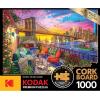 RoseArt – Kodak Premium Cork – Love is Everywhere – 1000 Piece Jigsaw Puzzle for Adults(Manhattan Balcony Sunset)