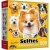 RoseArt – Mini-Shaped – Dog Selfies – 500 Piece Jigsaw Puzzle for Adults