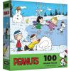 RoseArt – Peanuts – Ice Skating at The Pond – 100 Piece Jigsaw Puzzle for Kids and Adults(Ice Skating at The Pond)