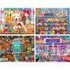 RoseArt – Snack Size Multi-Puzzle Set – Peanuts – 4 x 100 Piece Jigsaw Puzzle for Adults(Color Palette)