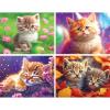 RoseArt – Snack Size Multi-Puzzle Set – Peanuts – 4 x 100 Piece Jigsaw Puzzle for Adults(I Love Cats)