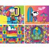 RoseArt – Snack Size Multi-Puzzle Set – Peanuts – 4 x 100 Piece Jigsaw Puzzle for Adults(Peanuts)