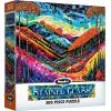RoseArt – Stained Glass – The Sun Shines on Dreamland – 300 Piece Jigsaw Puzzle for Adults(Dreamland)
